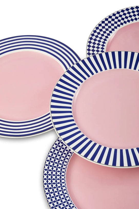 Pols Potten zestaw talerzy obiadowy z porcelany 27 cm 230.400.681 multicolor AA00