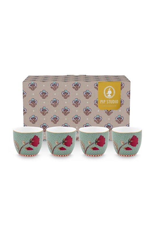 Pip Studio zestaw kubków z porcelany 4,7 cm 51011049 multicolor AA00