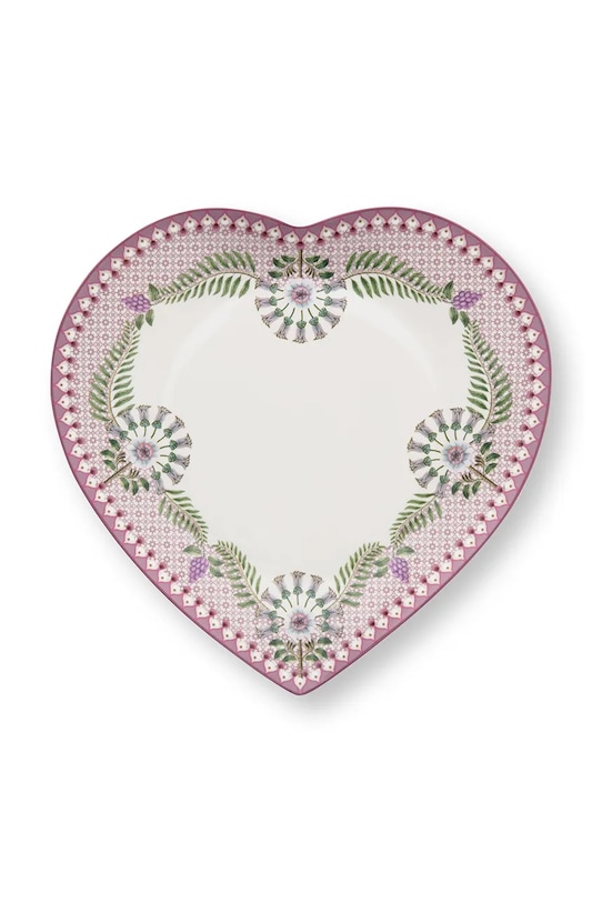 Pip Studio zestaw talerzy do serwowania z porcelany 21,5 cm 51001561 różowy
