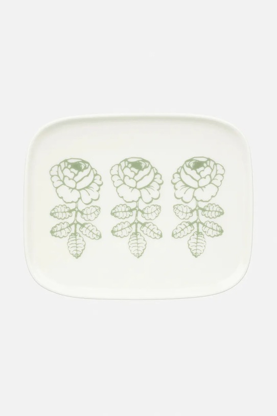 Marimekko talerz do serwowania z kamionki 12 x 15 cm biały 075727.160