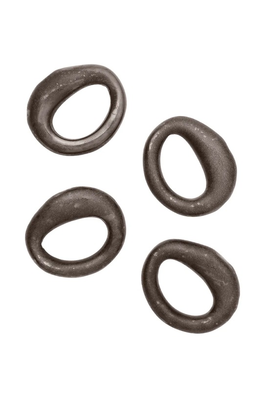 Ferm Living obrączki do serwetek z porcelany 2,1 x 7,2 x 6,5 cm szary 1104272495