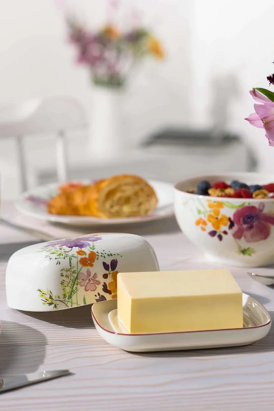 Kuchnia i bar Villeroy & Boch maselniczka z porcelany 10.4100.1800 multicolor