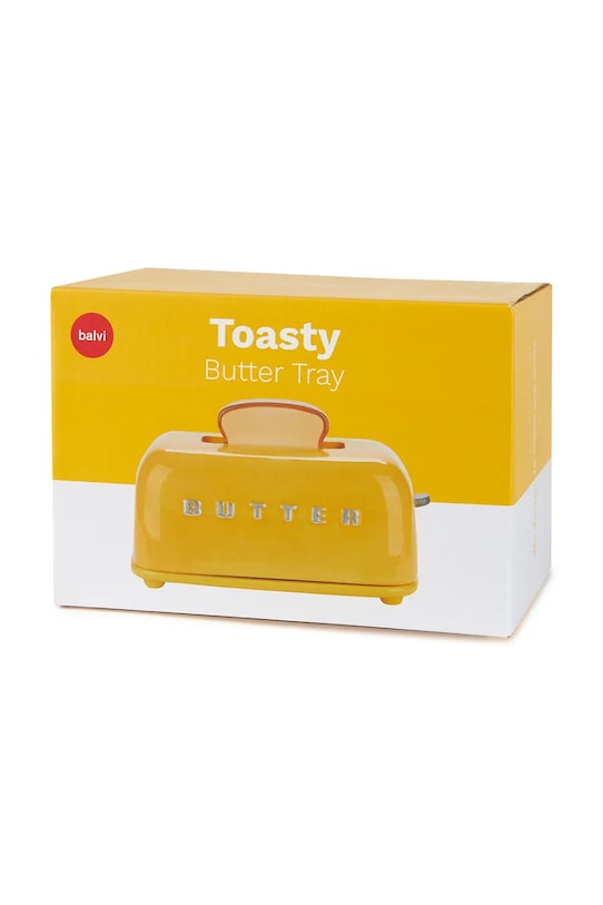 Balvi Масленка из глазурованной керамики 11,8 x 18,9 x 11,3 cm 28136 жёлтый