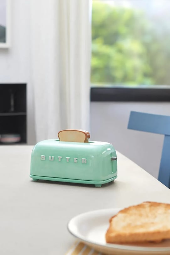 Кухня и бар Balvi Масленка из глазурованной керамики 11,8 x 18,9 x 11,3 cm 28138 бирюзовый