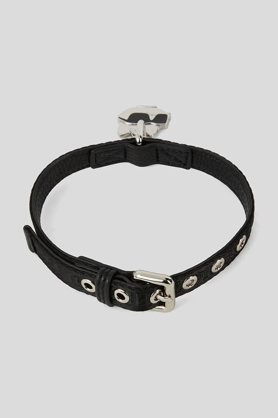 Karl Lagerfeld obroża dla psa Ikon czarny A1W42051