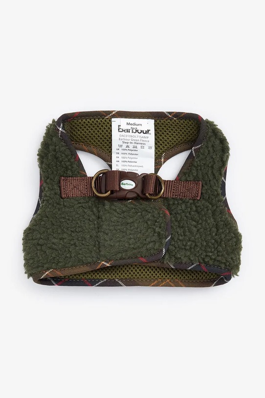 Barbour szelki dla psa Fleece Harness S/M DAC0106 zielony AA00