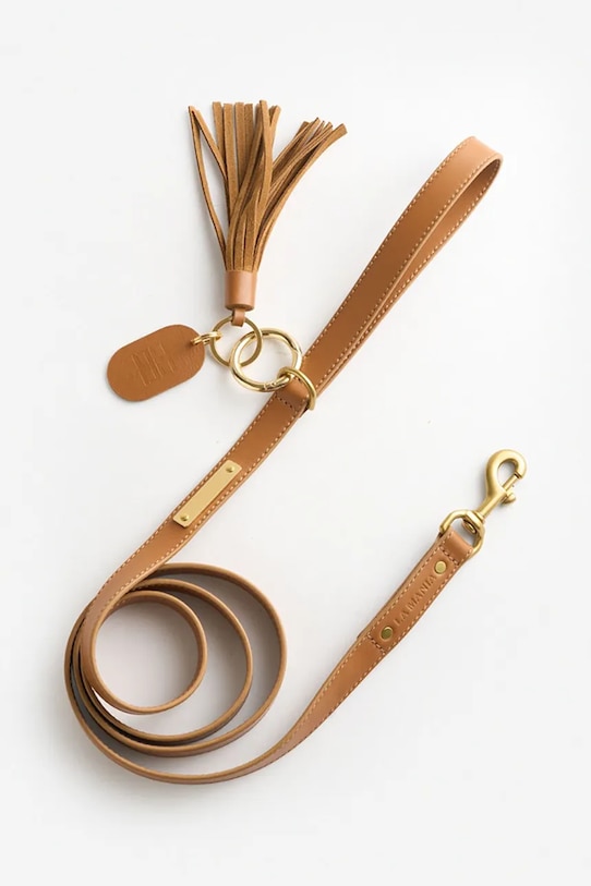 La Mania smycz dla psa skórzana Selvo 160 x 2 cm brązowy 5905549444740