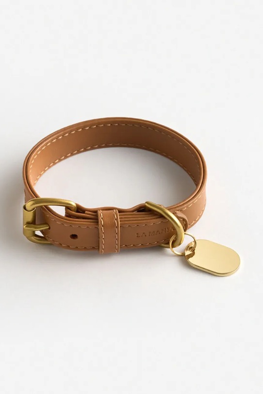 La Mania obroża dla psa skórzana Selvo S/27 - 33 cm 5905549444757 brązowy AA00