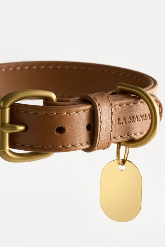 Lifestyle La Mania obroża dla psa skórzana Selvo S/27 - 33 cm 5905549444757 brązowy