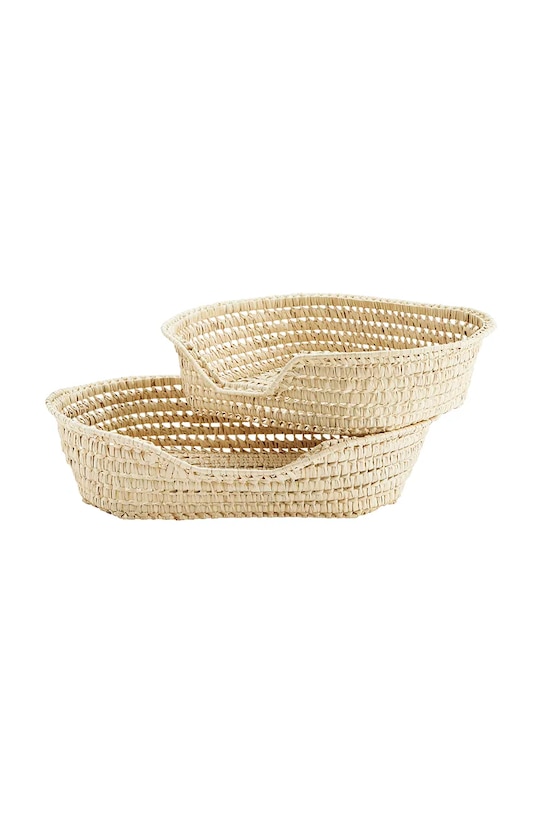 Madam Stoltz legowisko dla pupila 58 x 43 x 15/ 70 x 50 x 15 cm 2-pack beżowy COR.30.MB