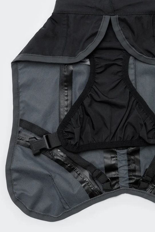 PAIKKA płaszcz przeciwdeszczowy dla psa 48 x 38 x 0,9 cm czarny 1040064