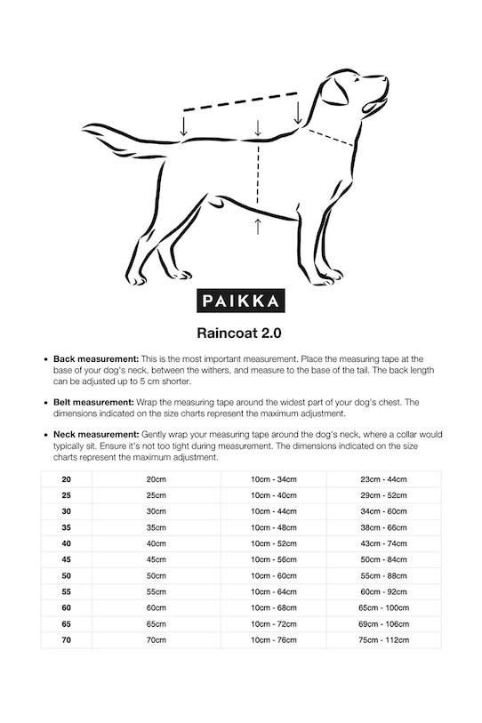 Кучешки дъждобран PAIKKA Raincoat 2.0 56 x 45 x 0,9 cm 1049056