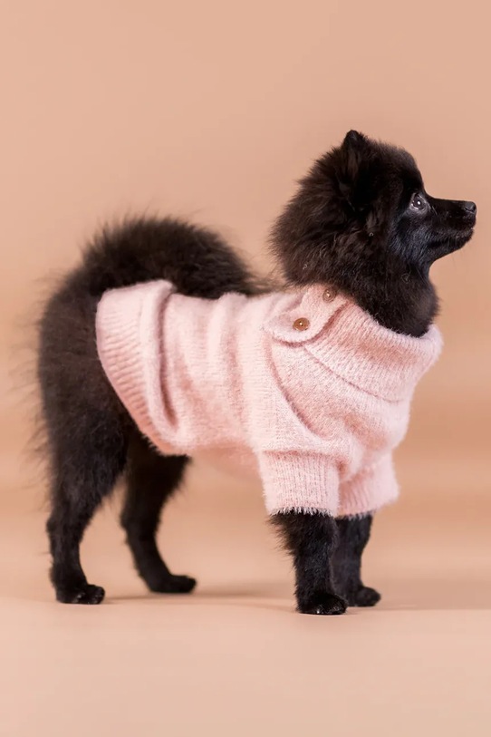 PAIKKA sweter dla psa Furry Knit Sweater 34 x 18 x 1,4 cm różowy 1042101.