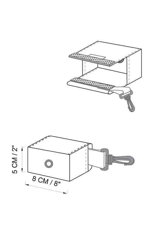 Bebobi saszetka na worki na odchody dla psa Summer 8 x 5 cm SWKA23B multicolor