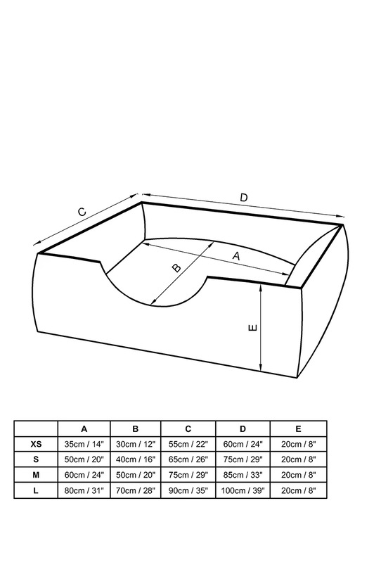 Bebobi legowisko dla pupila Moe 85 x 75 x 20 cm MPLMWSK pomarańczowy AA00