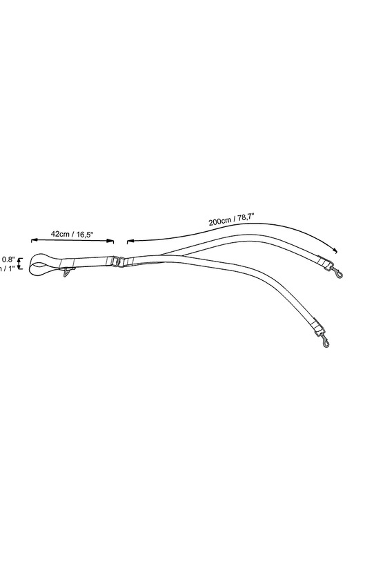 Bebobi podwójna smycz dla psów PAWradise 2,5 m SDKA2532C