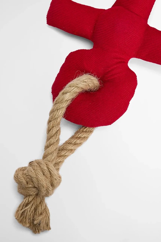 Barbour zabawka dla psa Dog Anchor Toy 25 x 21 cm czerwony DAC0124RE31