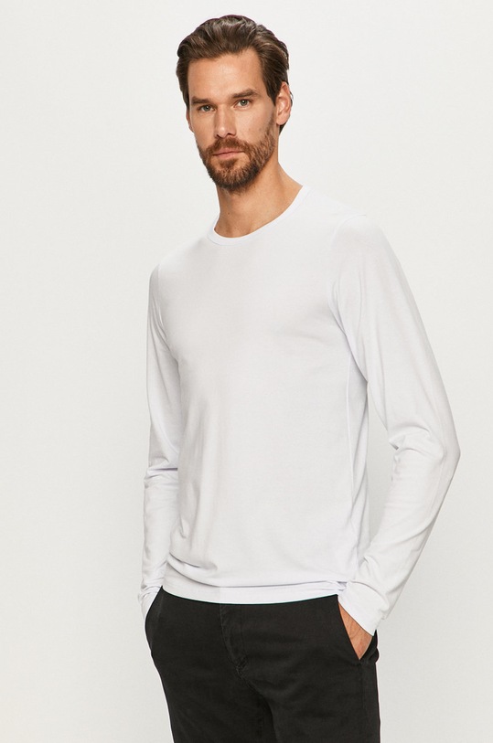 Jack & Jones - Tričko s dlouhým rukávem s elastanem bílá 12059220