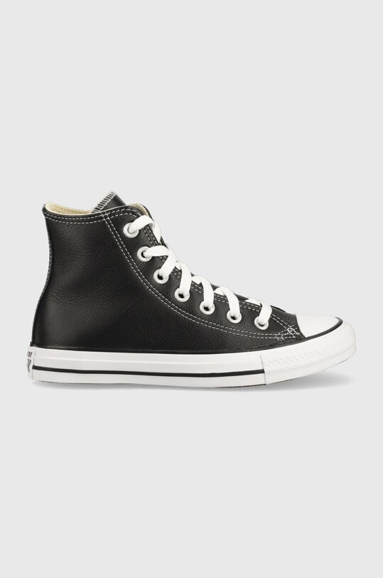 Converse - Δερμάτινα ελαφριά παπούτσια φλατ μαύρο C132170.D