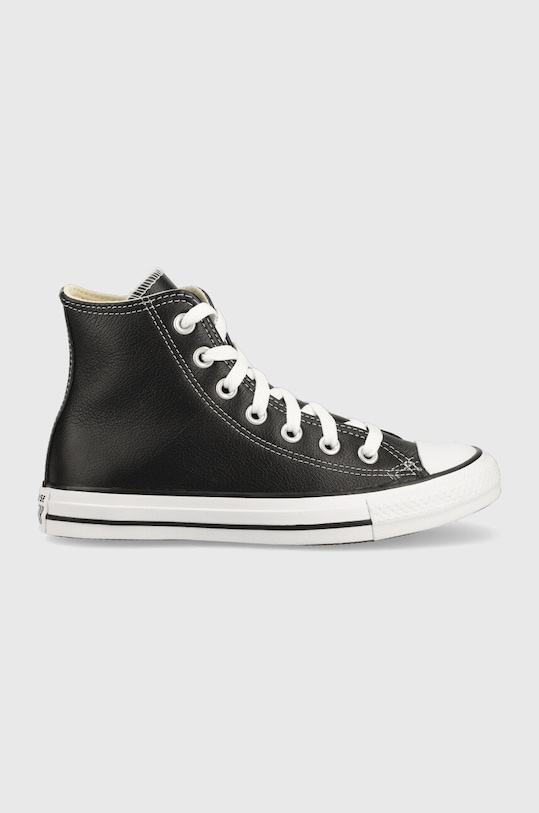 Converse - Δερμάτινα ελαφριά παπούτσια φλατ μαύρο C132170.D