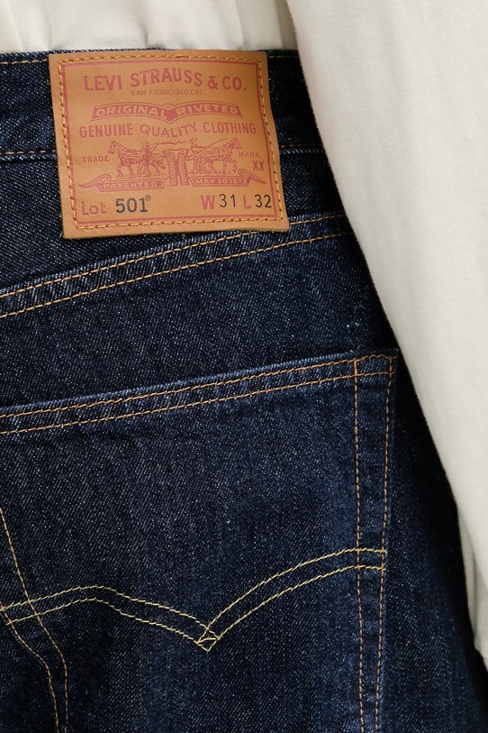 Levi's - Traperice 501 Original Fit mornarsko plava 00501.0101