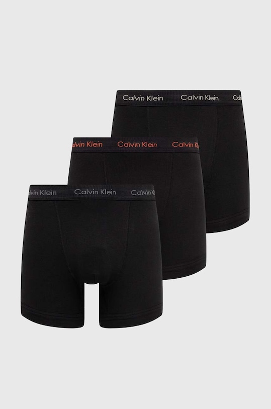 Боксери Calvin Klein Underwear 3-pack трикотаж чорний 0000U2662G
