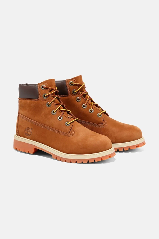 Timberland cizme de piele Rudston FTW TB014949214 maro AW14