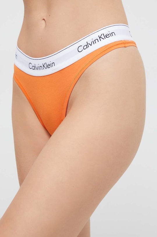 Tangá Calvin Klein Underwear nášivka oranžová 0000F3786E