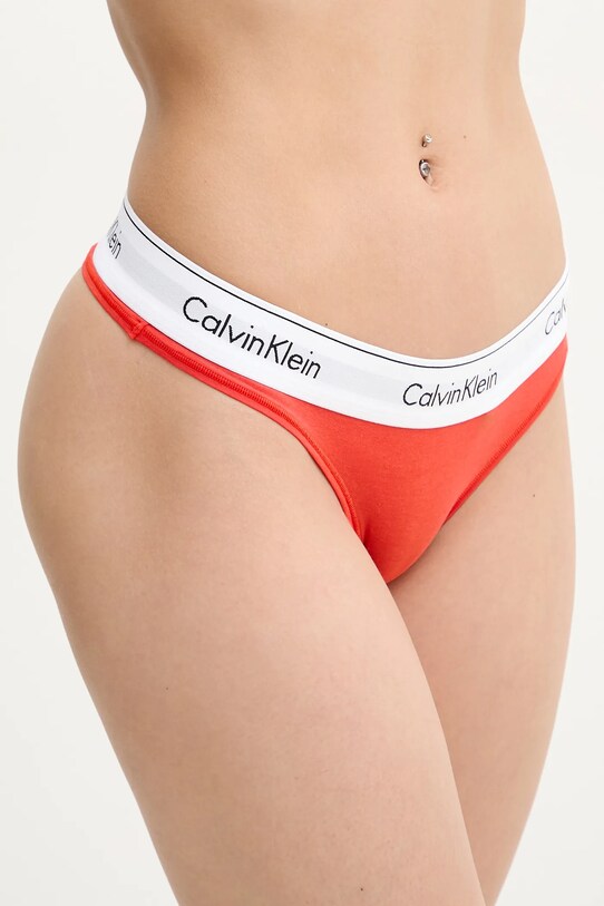 Calvin Klein Underwear stringi 0000F3786E pomarańczowy AA00