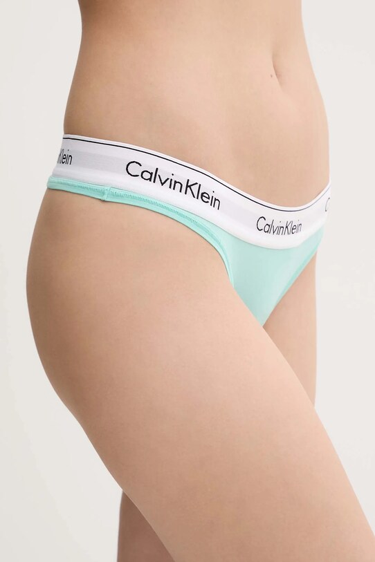 Tangice Calvin Klein Underwear 0000F3786E turkizna AA00