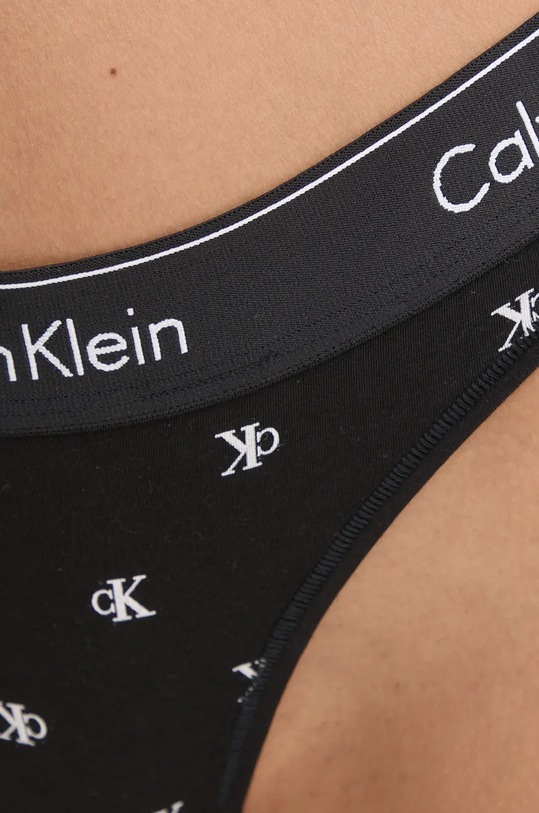 Odzież Calvin Klein Underwear stringi 0000F3786E czarny