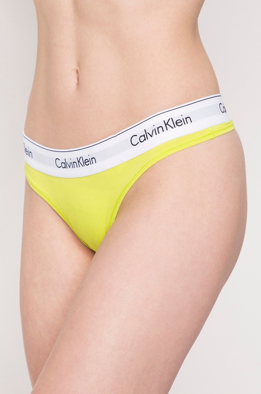 Tanga Calvin Klein Underwear tanga zelená 0000F3786E