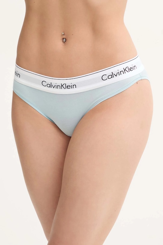 Nohavičky Calvin Klein Underwear potlač tyrkysová 0000F3787E