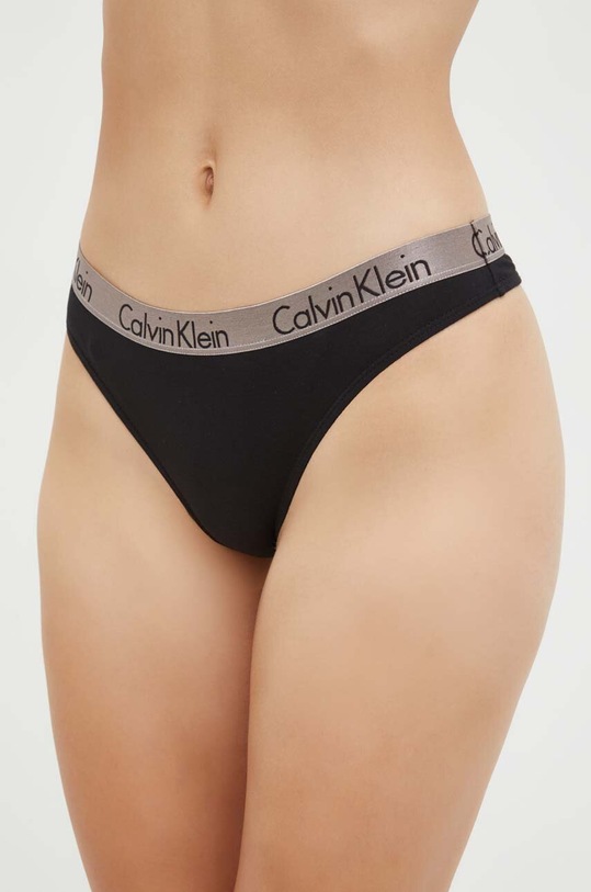 Odzież Calvin Klein Underwear stringi (3-Pack) 000QD3560E niebieski
