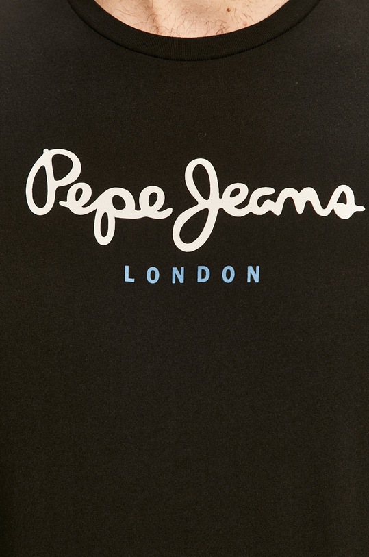 Pepe Jeans - Pánske tričko s dlhým rúkavom PM501321 čierna