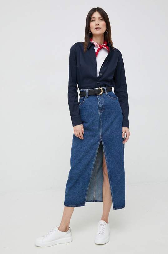 Ρούχα Tommy Hilfiger - Πουκάμισο 1M87647510 σκούρο μπλε