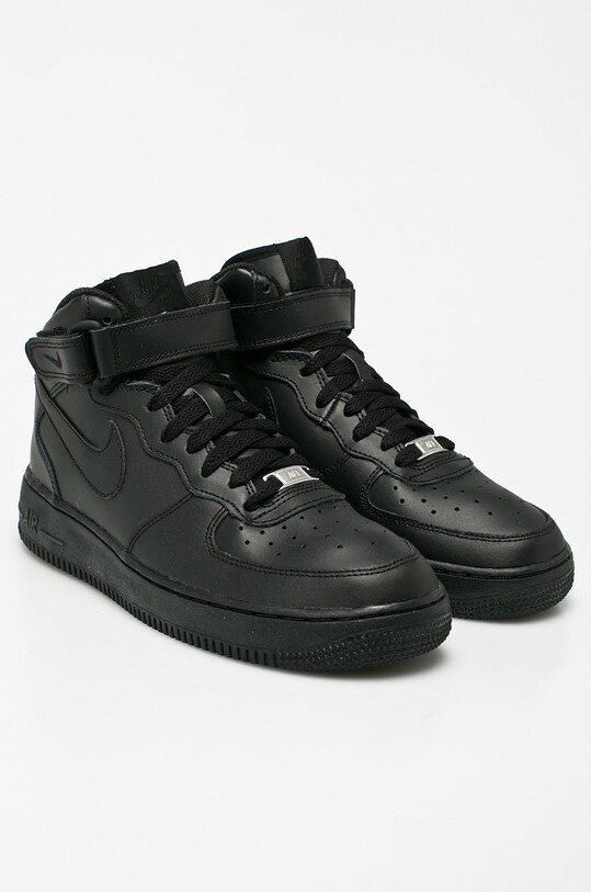 Nike Kids - Buty dziecięce AIR FORCE 1 MID 314195.004 czarny AW15