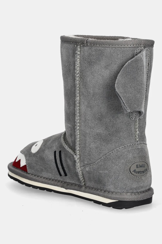 Dievča Emu Australia - Detské čižmy Shark Putt K10589.PUTT sivá