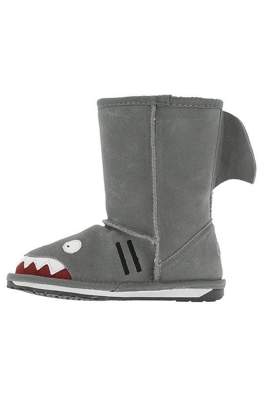 DÍVKA Emu Australia - Dětské nízké kozačky Shark Putt K10589.PUTT šedá