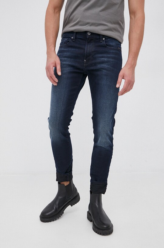 G-Star Raw - Jeansy Revend Super Slim 51010.6590 granatowy 51010.6590