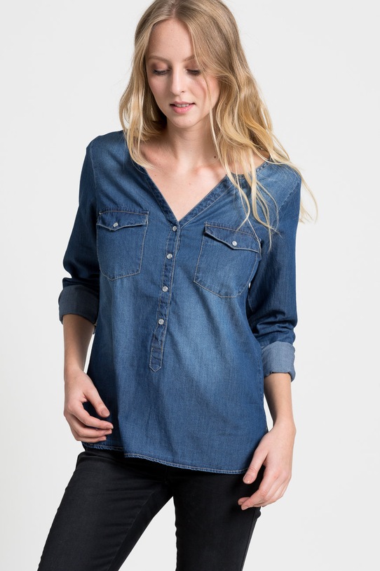 Jacqueline de Yong - Blúzka bavlna tmavomodrá 15129969