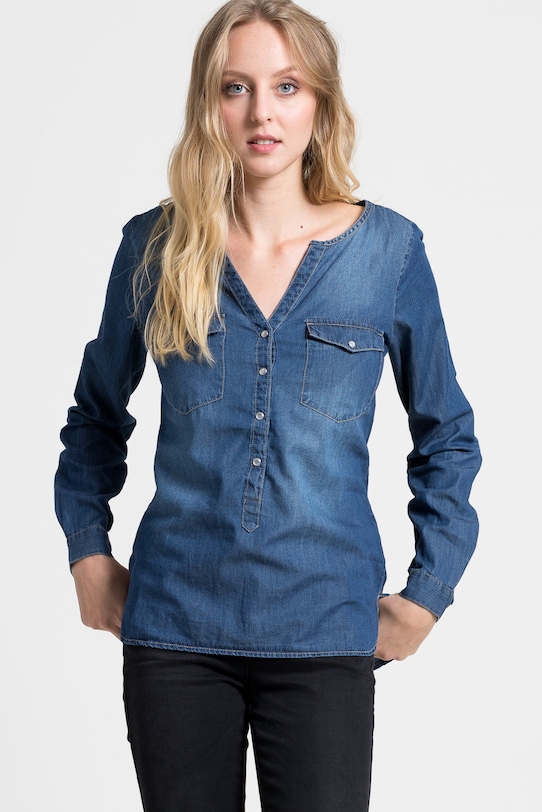 Jacqueline de Yong - Blúzka tmavomodrá 15129969