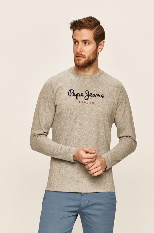 Pepe Jeans - Longsleeve nadruk szary PM501321.