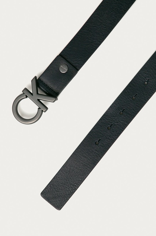 Calvin Klein Jeans - Kožený opasok K50K502119 tmavomodrá AA00
