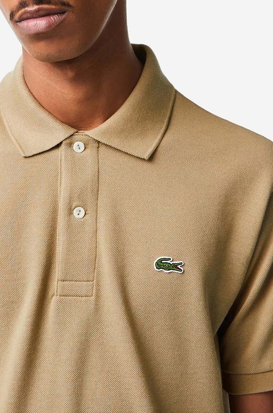 Lacoste polo bawełniane beżowy L1212