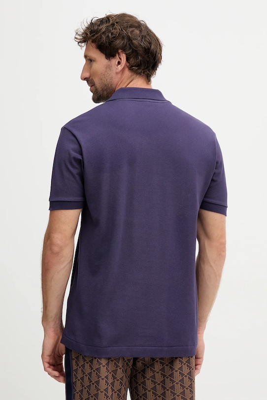 Одежда Хлопковое поло Lacoste L1212 фиолетовой