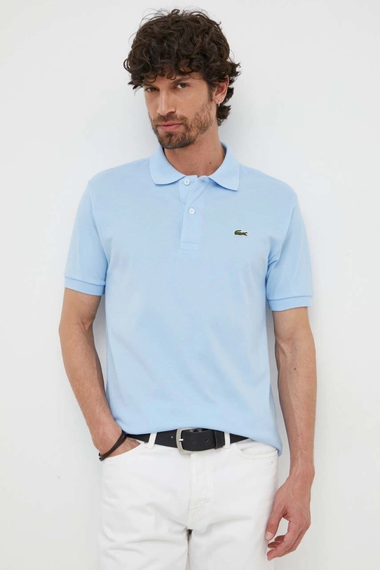 Lacoste polo bawełniane bawełna niebieski L1212