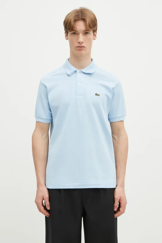 Lacoste cotton polo shirt cotton blue L1212
