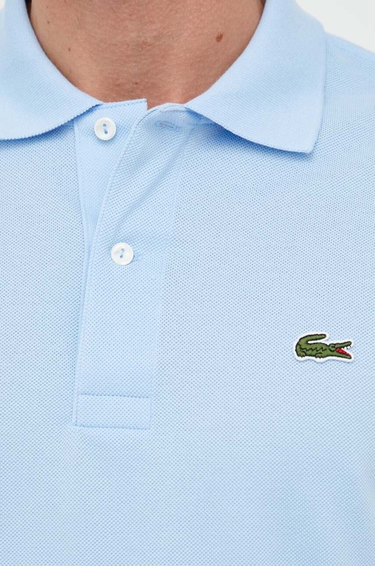 Хлопковое поло Lacoste L1212 голубой