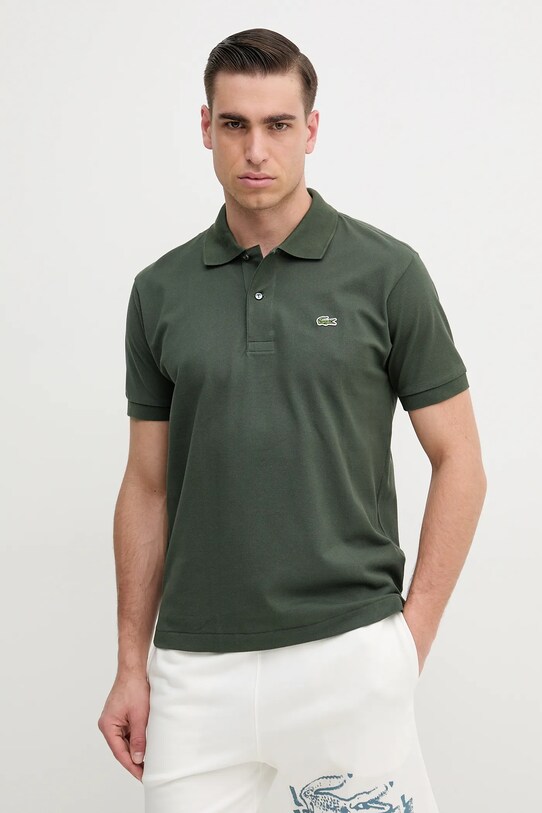 Lacoste polo de bumbac verde L1212